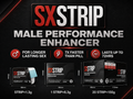 SXSTRIP male performance oral strips and product packaging