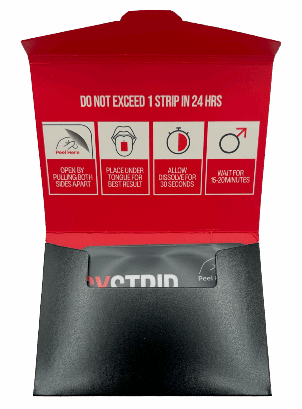 SXSTRIP package directions panel