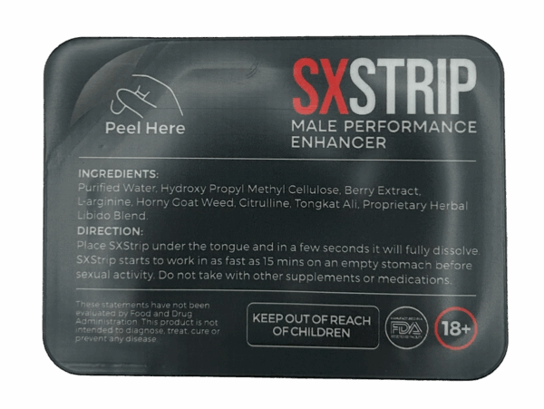 SXSTRIP individually wrapped strip back panel